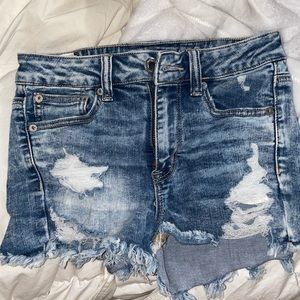 American Eagle acid wash high waisted shorts sz 2
